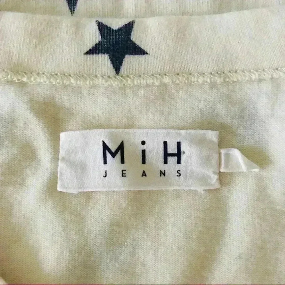 Mih Jeans Star Print Long Sleeve Top Shirt Cotton - Picture 9 of 11